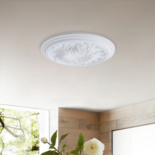 Living And Home 20" Ornate Polyurethane Ceiling Medallion 1