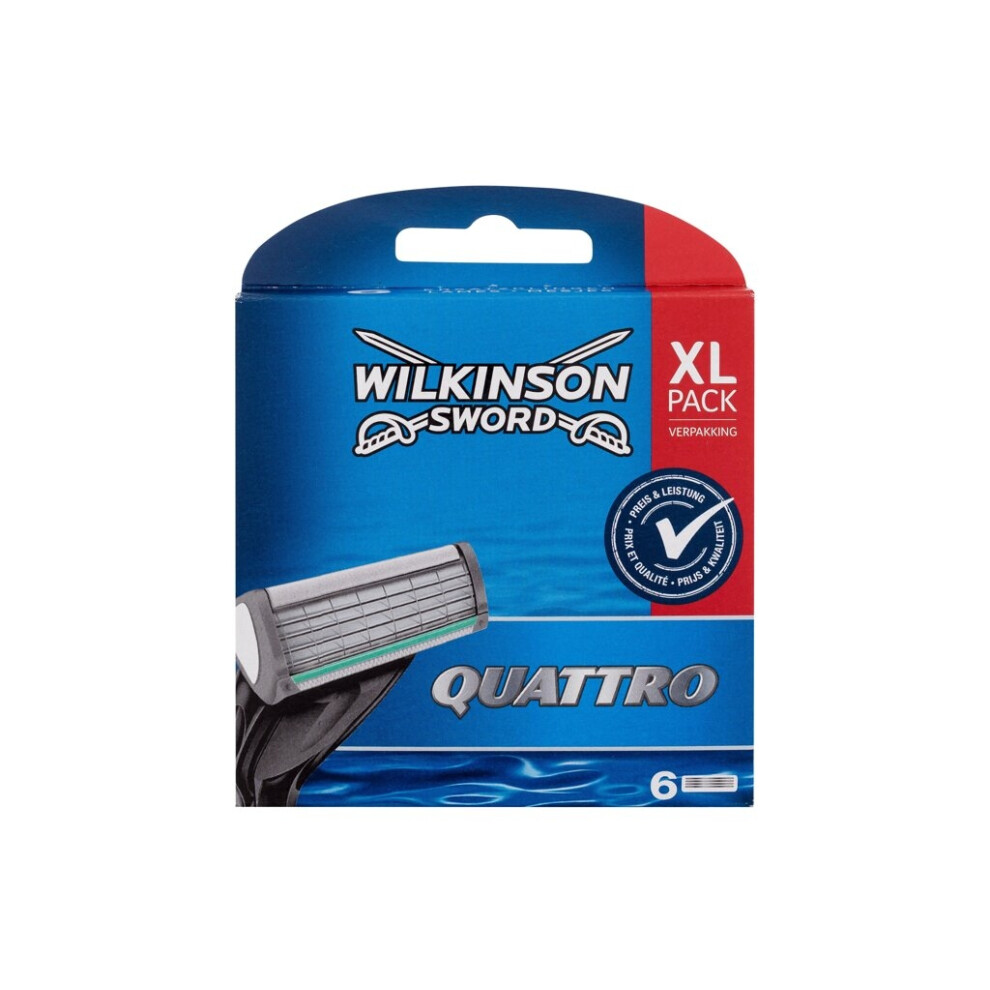 Wilkinson Sword - Quattro - For Men, 6 pc