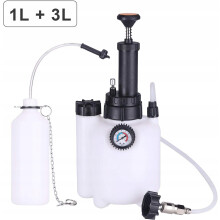 3L+1L Car Brake Bleeder Clutch Bleeding System Fluid Bleeder Tool Set Kit