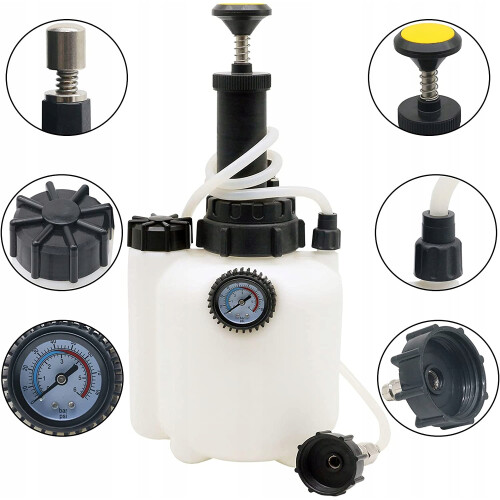 3L+1L Car Brake Bleeder Clutch Bleeding System Fluid Bleeder Tool Set Kit 1