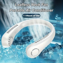 Neck Fan Portable Bladeless Hanging Air Cooler - Rechargeable, 3-Speed Mini Hands-Free Fan
