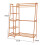 Living And Home (Brown) Bamboo Bedroom Garment Clothes Rack 130cm 6