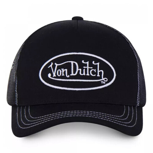 (C) Von Dutch Unisex Embroidery Adjustable Trucker Hat Mesh Snapback Baseball Cap