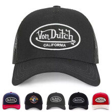 (A) Von Dutch Unisex Embroidery Adjustable Trucker Hat Mesh Snapback Baseball Cap