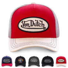 (D) Von Dutch Unisex Embroidery Adjustable Trucker Hat Mesh Snapback Baseball Cap