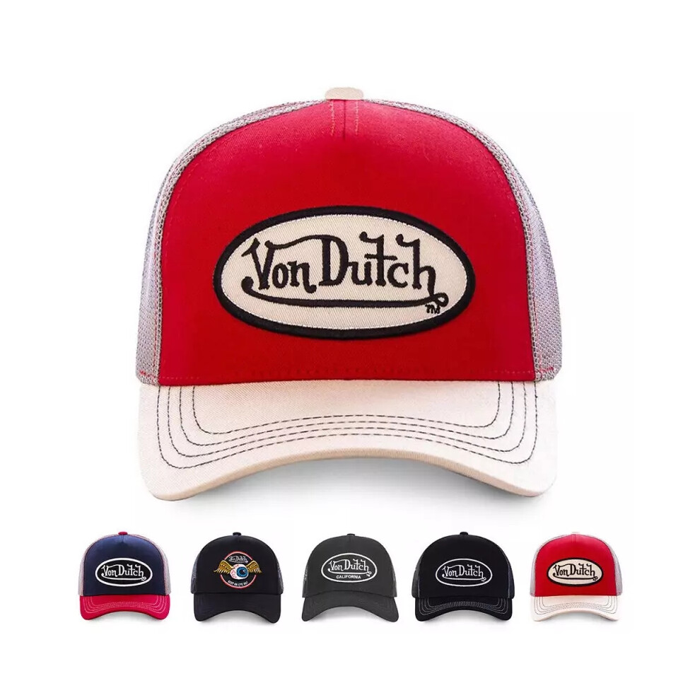 New Women's (D) Von Dutch Unisex Embroidery Adjustable Trucker Hat Mesh Snapback Baseball Cap Not,Specified