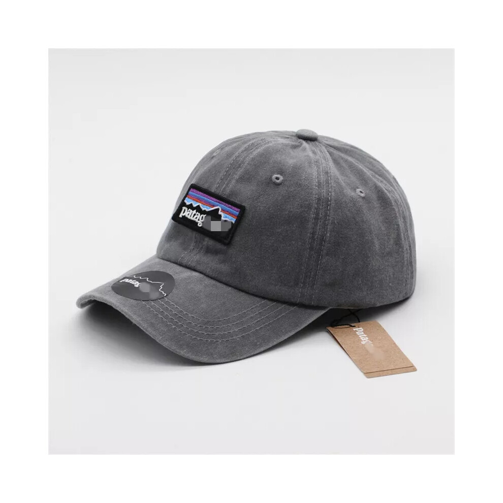 (grey) 2024 Washed Patagonia Baseball Cap Casual Sunscreen High Quality