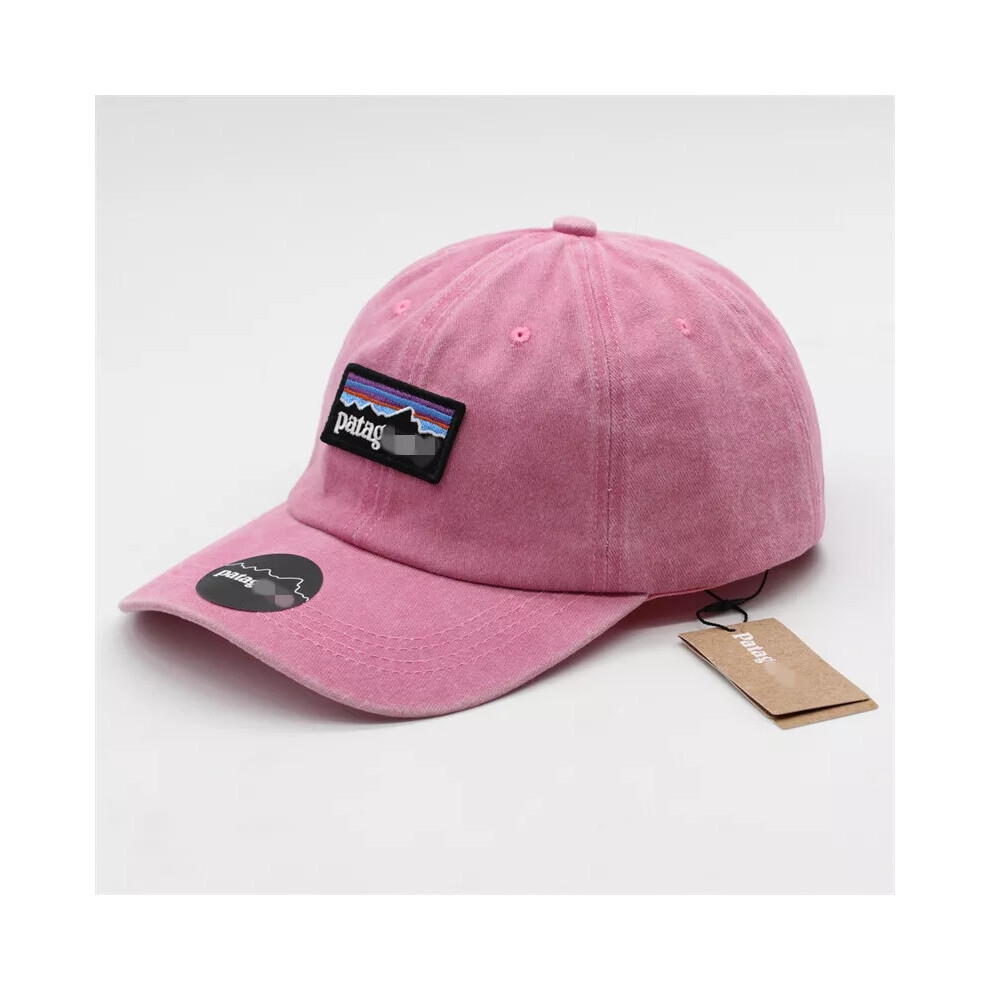 (pink) 2024 Washed Patagonia Baseball Cap Casual Sunscreen High Quality