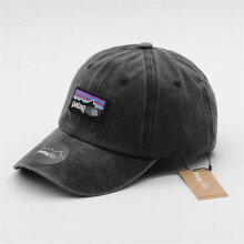 (black) 2024 Washed Patagonia Baseball Cap Casual Sunscreen High Quality