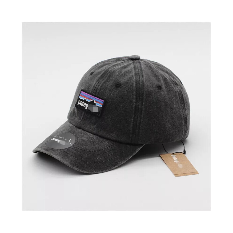 (black) 2024 Washed Patagonia Baseball Cap Casual Sunscreen High Quality