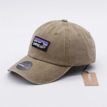 (khaki) 2024 Washed Patagonia Baseball Cap Casual Sunscreen High Quality