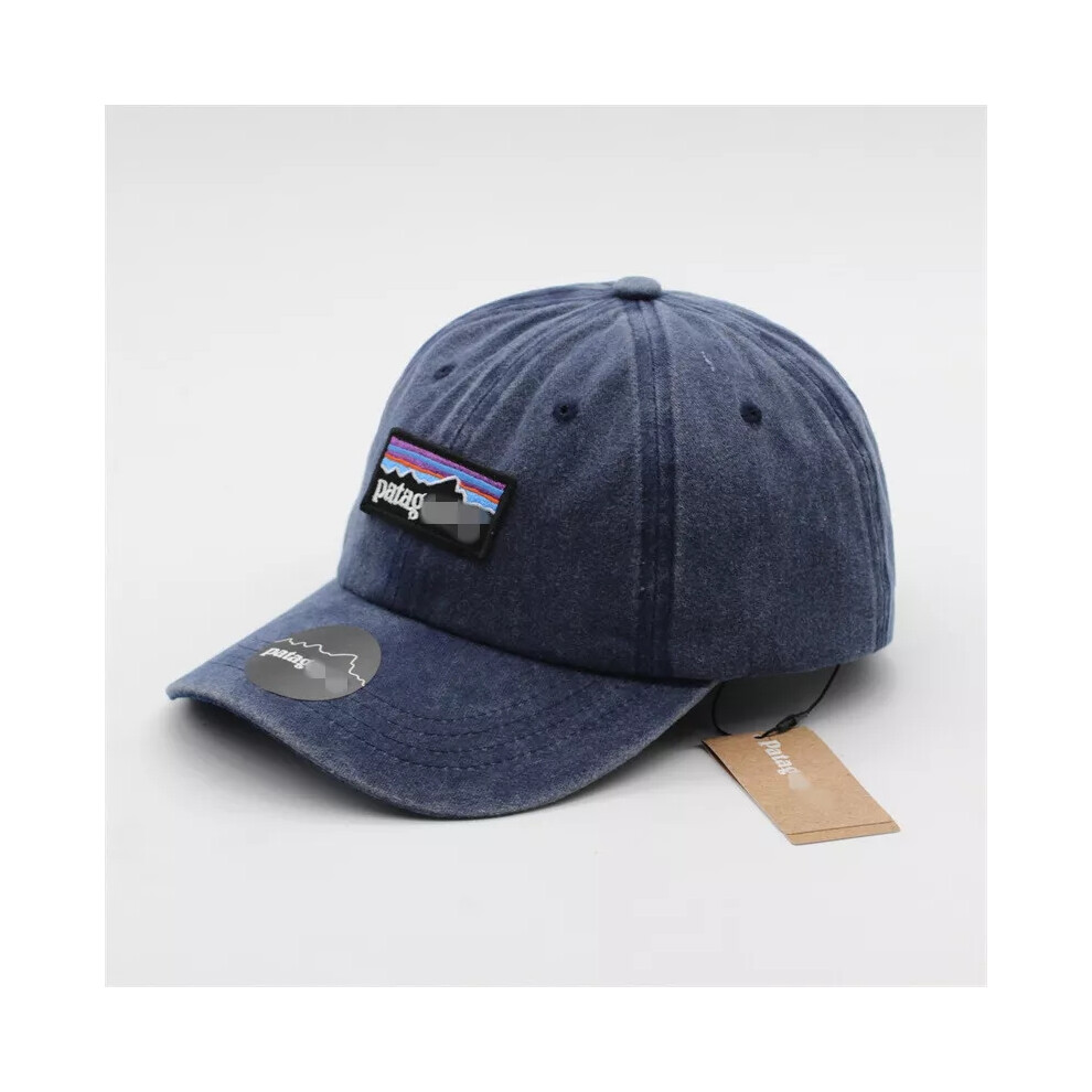 (navy) 2024 Washed Patagonia Baseball Cap Casual Sunscreen High Quality