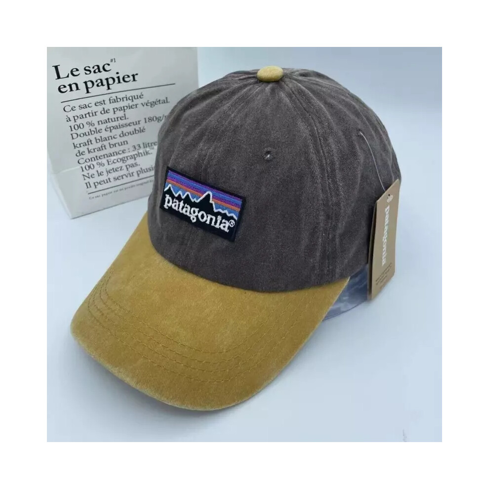 (yellow) 2024 Washed Patagonia Baseball Cap Casual Sunscreen High Quality