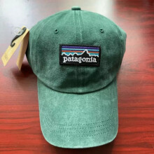 (blackish green) 2024 Washed Patagonia Baseball Cap Casual Sunscreen High Quality