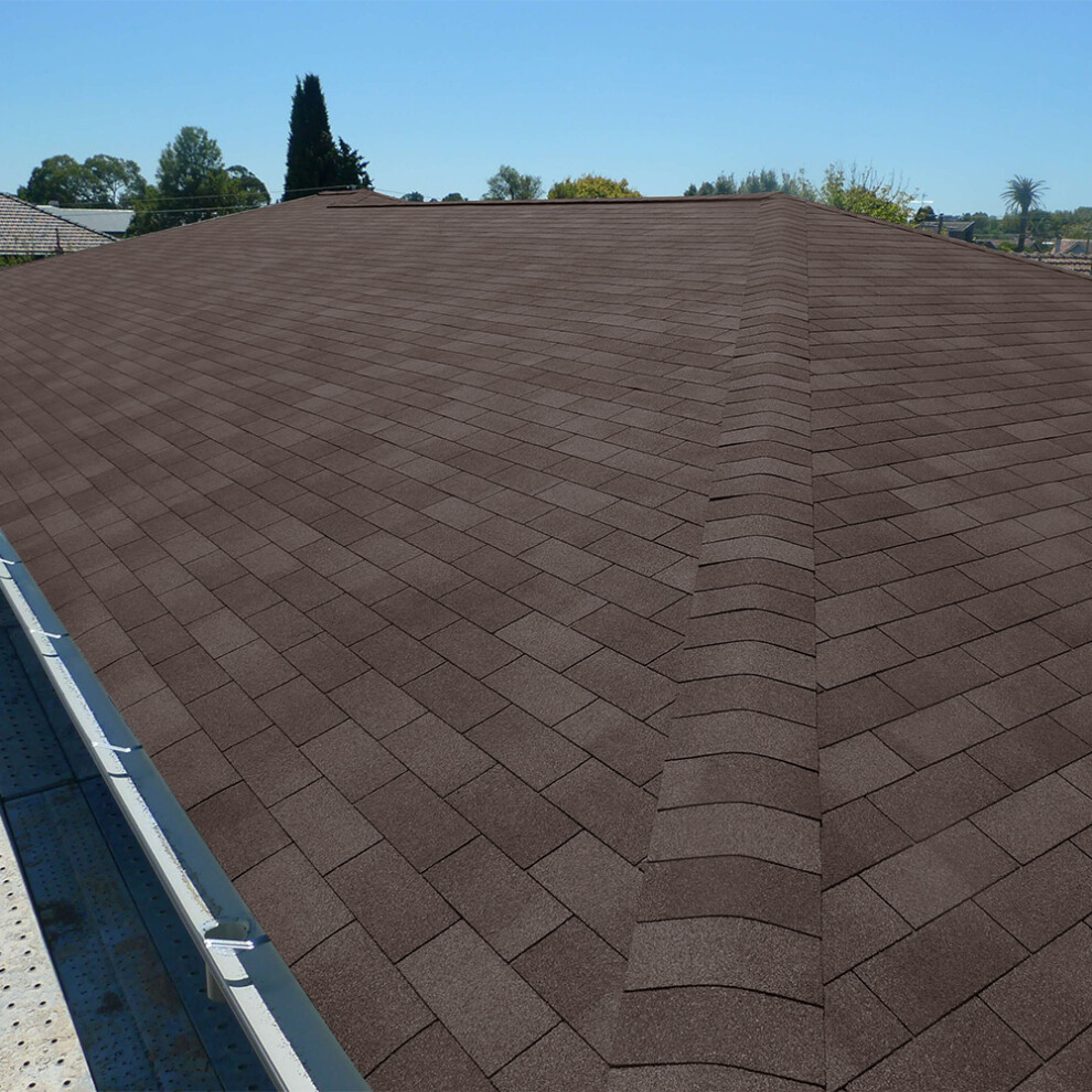 (Tan) 18Pcs 3-Tab Asphalt Roof Shingles