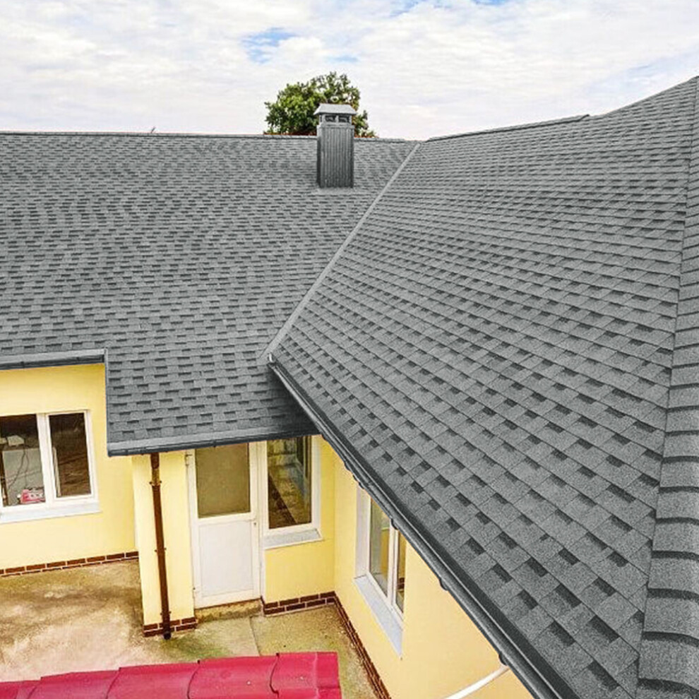 (Grey) 14Pcs Laminated Asphalt Shingle Roofing
