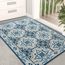 (60x110 cm, LUNA) Non-Slip Area Rugs Printed Geometric Carpets Hallway Runner