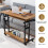 Dripex (Walnut Brown) Mobile Portable Computer Desk Office Desk 5