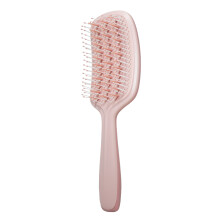 (M13-Pink) Hair Scalp Massage Comb Hair Brush Anti-static Wet Dry Curly Detangler Hairbrush Nylon Salon Hair Styling Tools for Women Men
