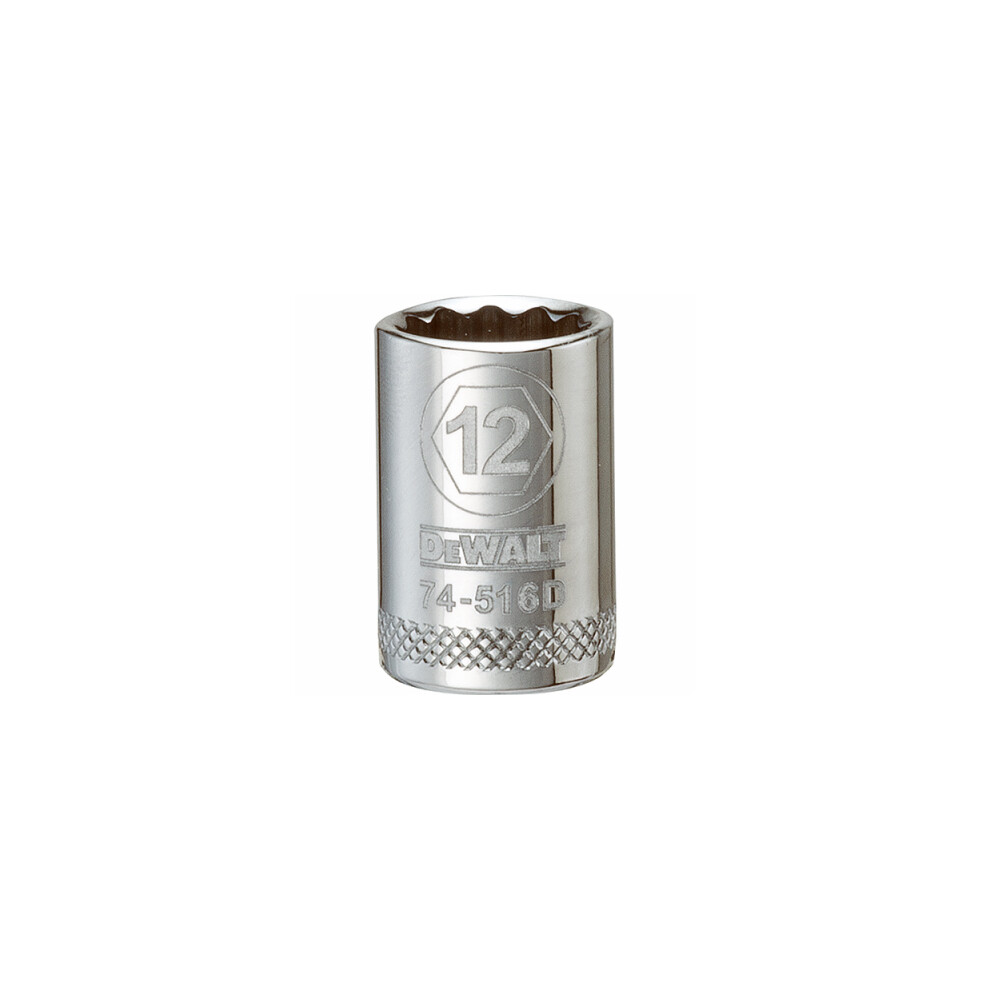 Metric Shallow Socket, 12-Point, 3/8-In. Drive, 12mm DWMT74516OSP