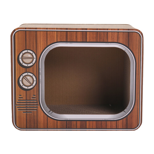 Living And Home TV Shape Cat Scratcher House Bed 2