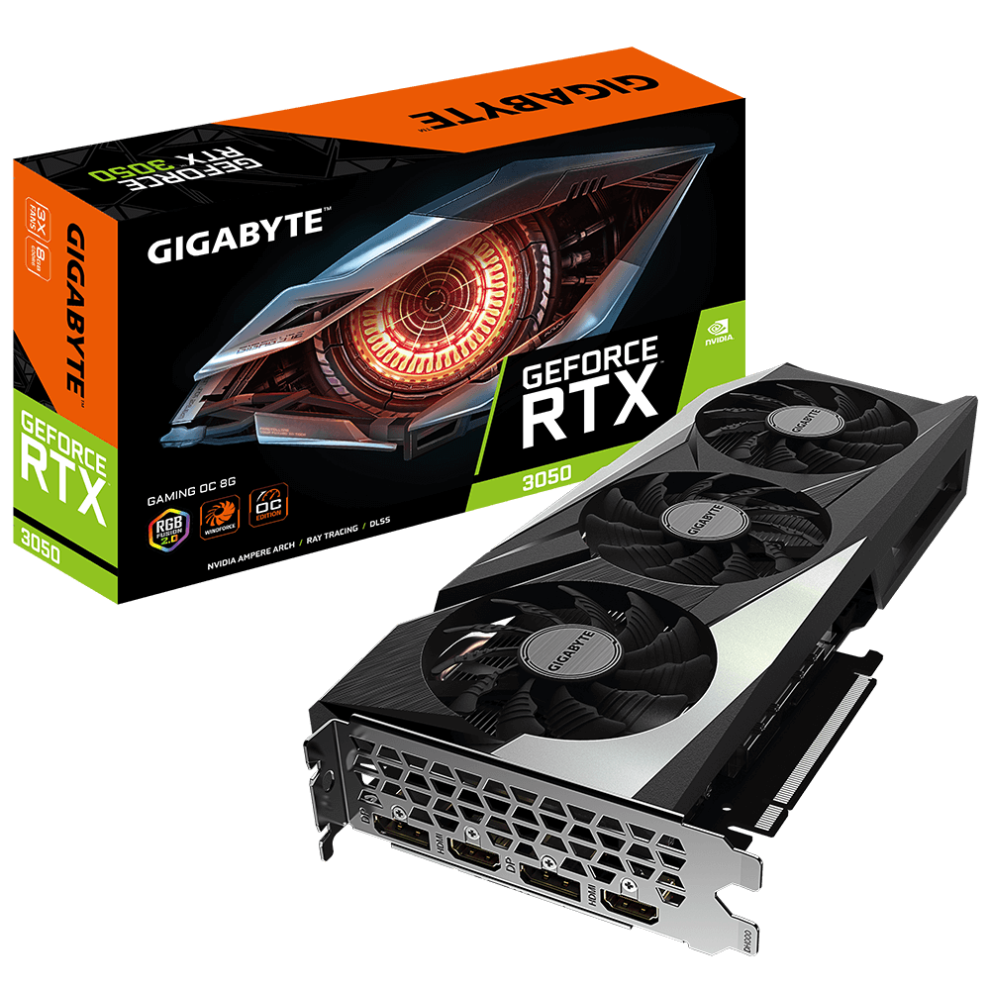 Gigabyte GeForce RTX 3050 GAMING OC 8GB GDDR6 GV-N3050GAMING OC-8GD