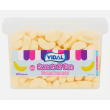 Vidal Foam Bananas Tub 300 Pieces