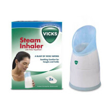 Vicks Steam Inhaler + Vapopads 2's instantly relieve cold and flu symptoms