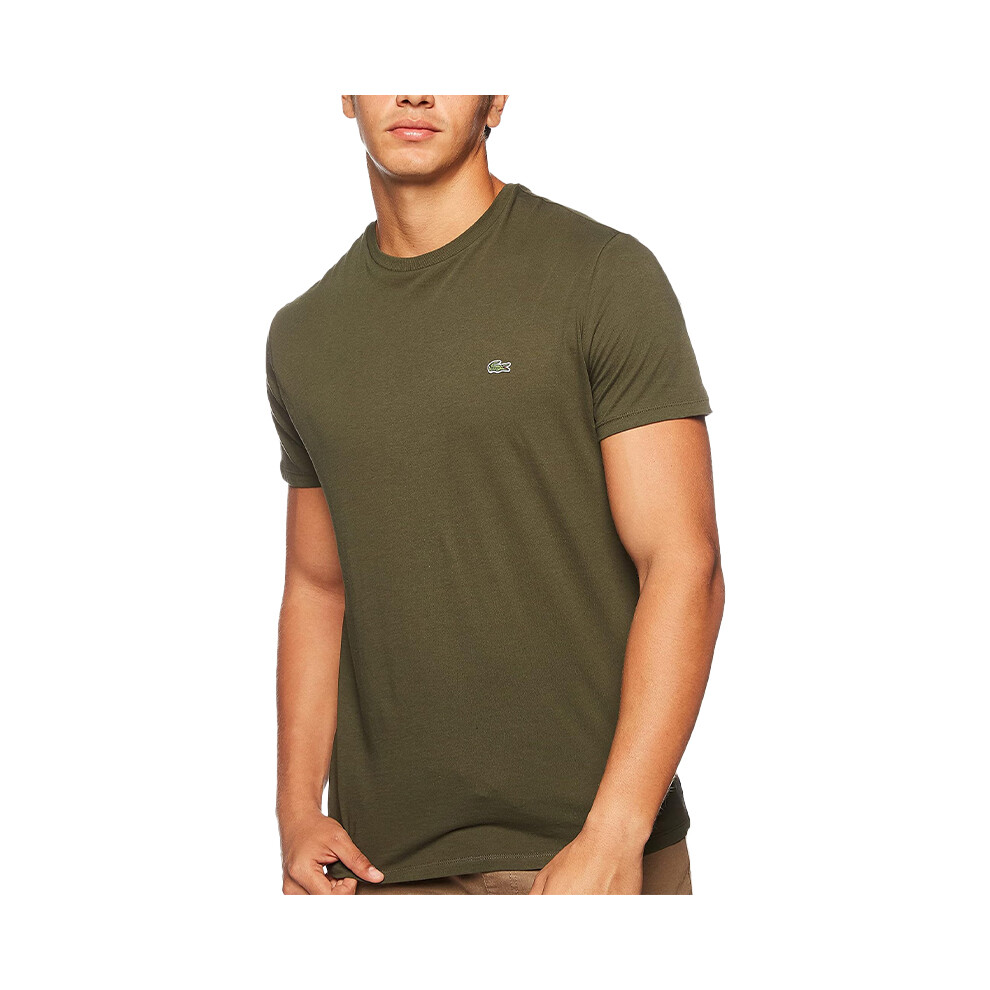 (Olive, S) Lacoste TH6709 Mens T Shirts