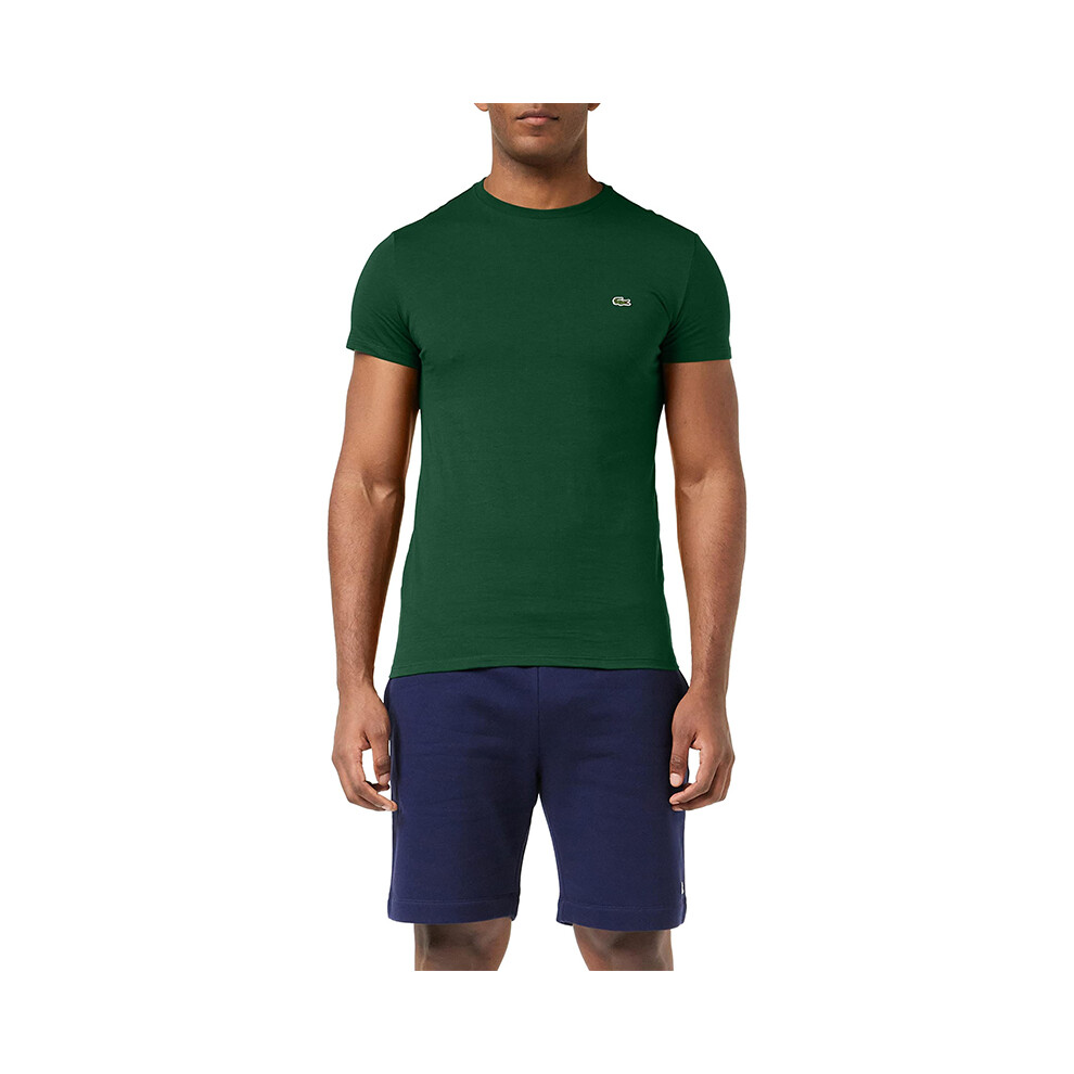 (Green, L) Lacoste TH6709 Mens T Shirts