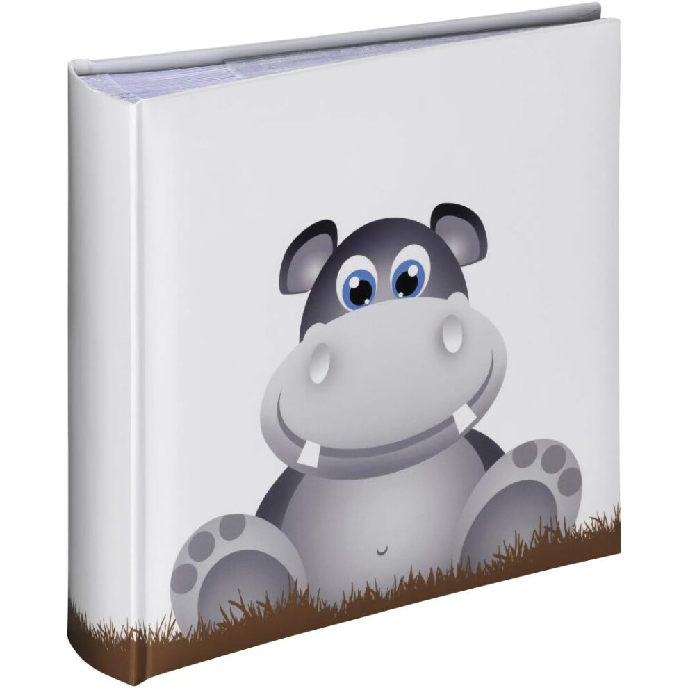 Memo Slip In Photo Album Memories Kids Baby Boy Girl Holds 200 6x4" Grey Hippo