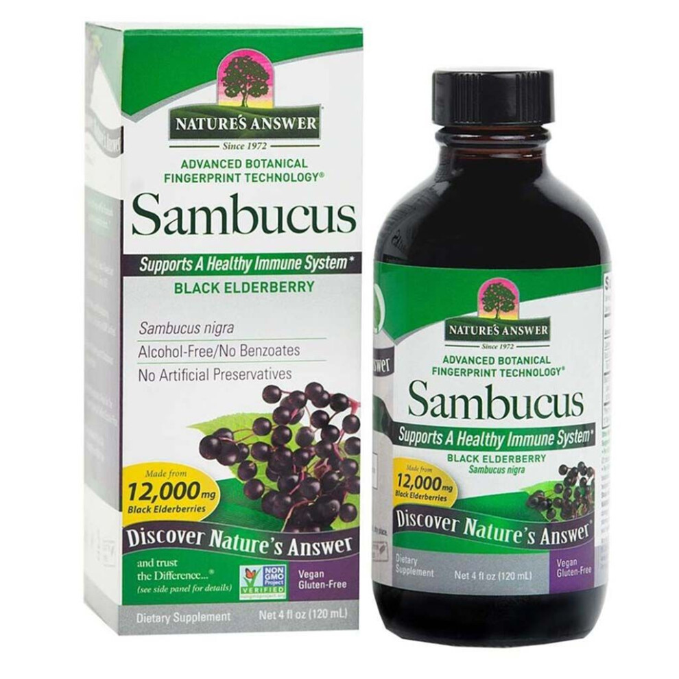 Nature's Answer Sambucus Original Syrup 120ml | Supports Healthy Immune System | Antioxidant | Dietary Supplement