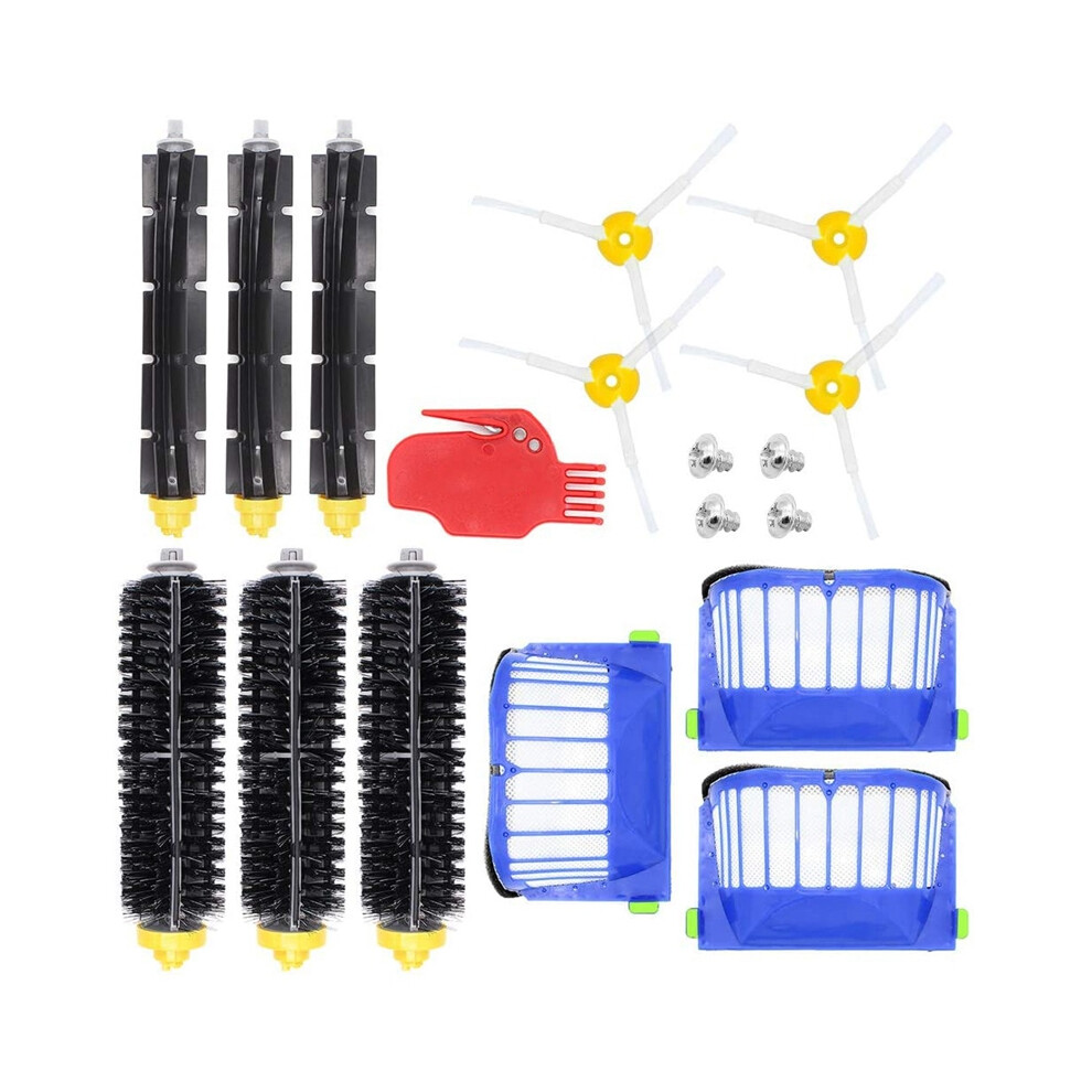 Accessory Replacement Kit of Bristle & Flexible Beater Brushes & Side Brushes & Filters for IRobot Roomba 600 Series-image-OPC-PDYKMC7-NEW
