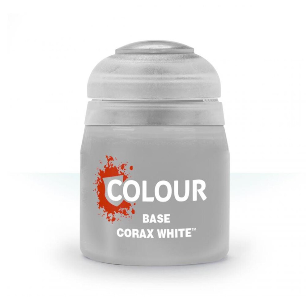 Games Workshop Citadel Base Paint: Corax White 12ml Warhammer 21-52