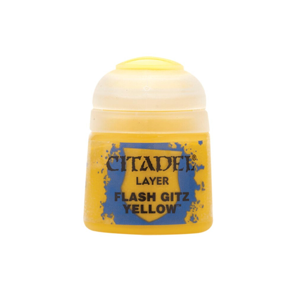 Games Workshop Citadel Layer Paint: Flash Gitz Yellow 12ml Warhammer 22-02