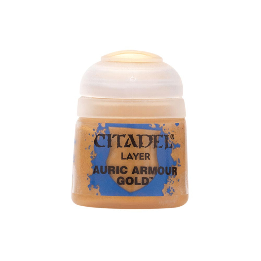 Games Workshop Citadel Layer Paint: Auric Armour Gold 12ml Warhammer 22-62