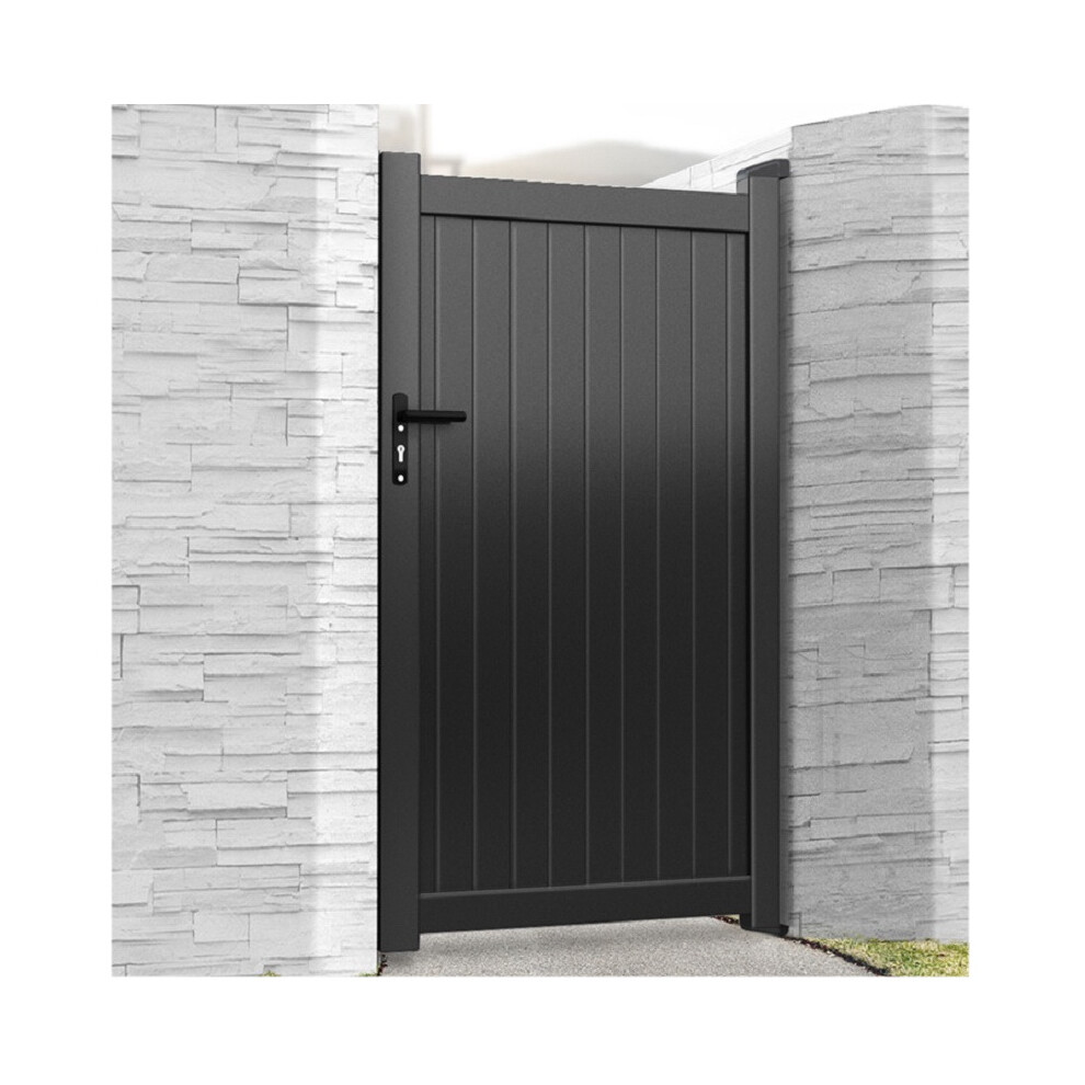 (750mm Wide x 1800mm High) Harrogate Aluminium Black Garden Gate 1800mm High