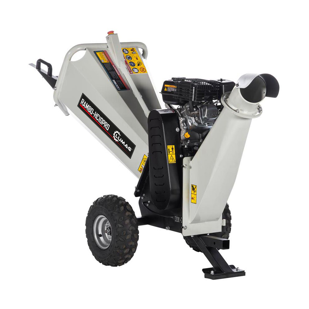 Lumag Petrol Wood Chipper Garden Chipper Rambo-Hc10pro 212Cc 10Cm Capacity