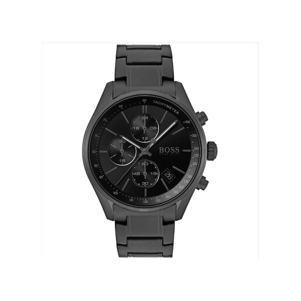 Hugo Boss 1513676 Men's Grand Prix Black Chronograph Quartz Watch