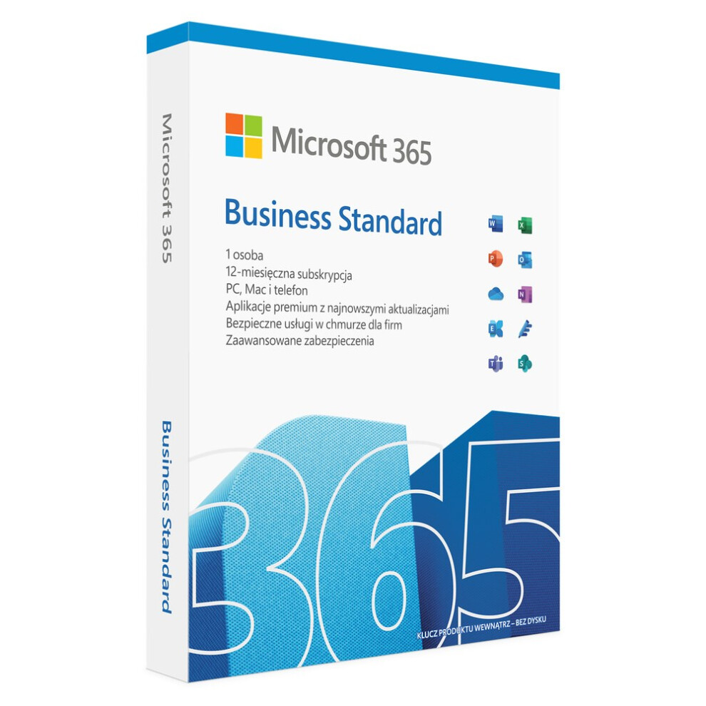 Microsoft Office 365 Business Standard 1 license(s) annual subscription - Polish