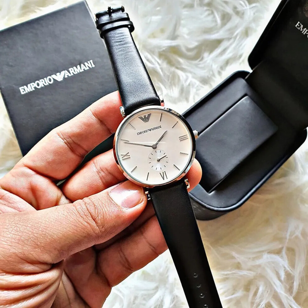 Emporio Armani AR1674 Retro Silver Dial Men's Watch