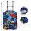 Batman Batman Standard Trolley Backpack Cabin Luggage Foldable Wheels 7