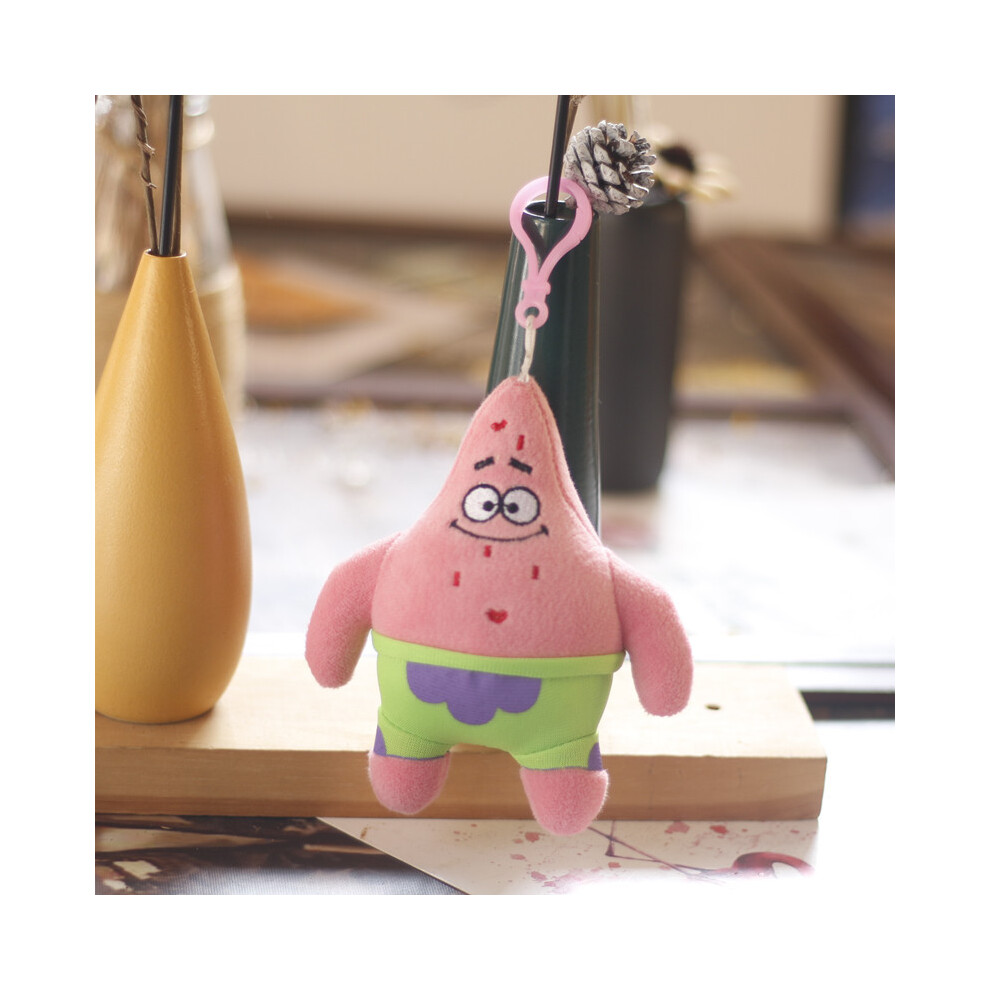 Rywolt (Patrick Star) Smile Cute Spongebob Plush Keychain Adorable Patrick Bag Ornament For Kids