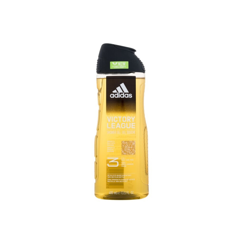 Adidas - Victory League Shower Gel 3-In-1 New Cleaner Formula - For Men, 400 ml