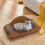 Living And Home Extra Large Curved Shape Cat Scratcher and Lounging Bed 2