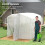 Outsunny Outsunny 3 x 2 x 2m Polytunnel Greenhouse with Door, Galvanised Steel Frame 4