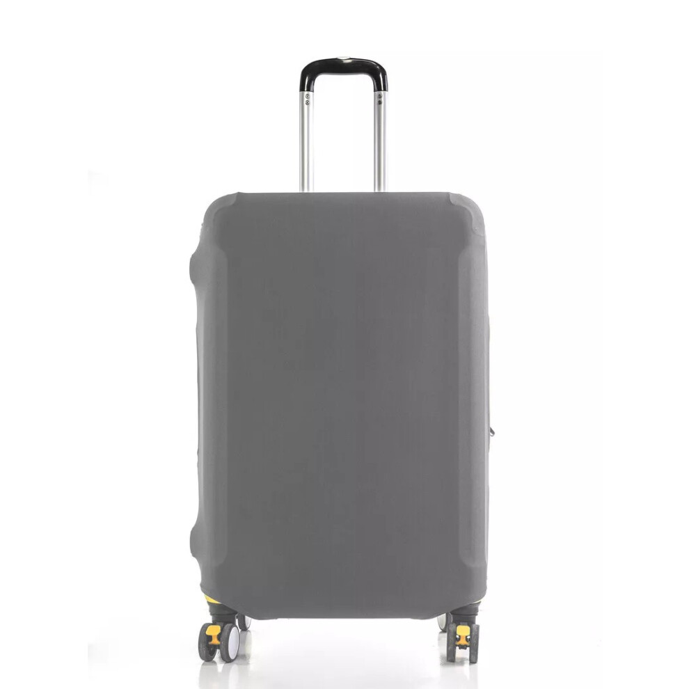(S (18-21 inch), Grey) UK Travel Trolley Case Cover Protector Suitcase Luggage Storage Cover Elastic