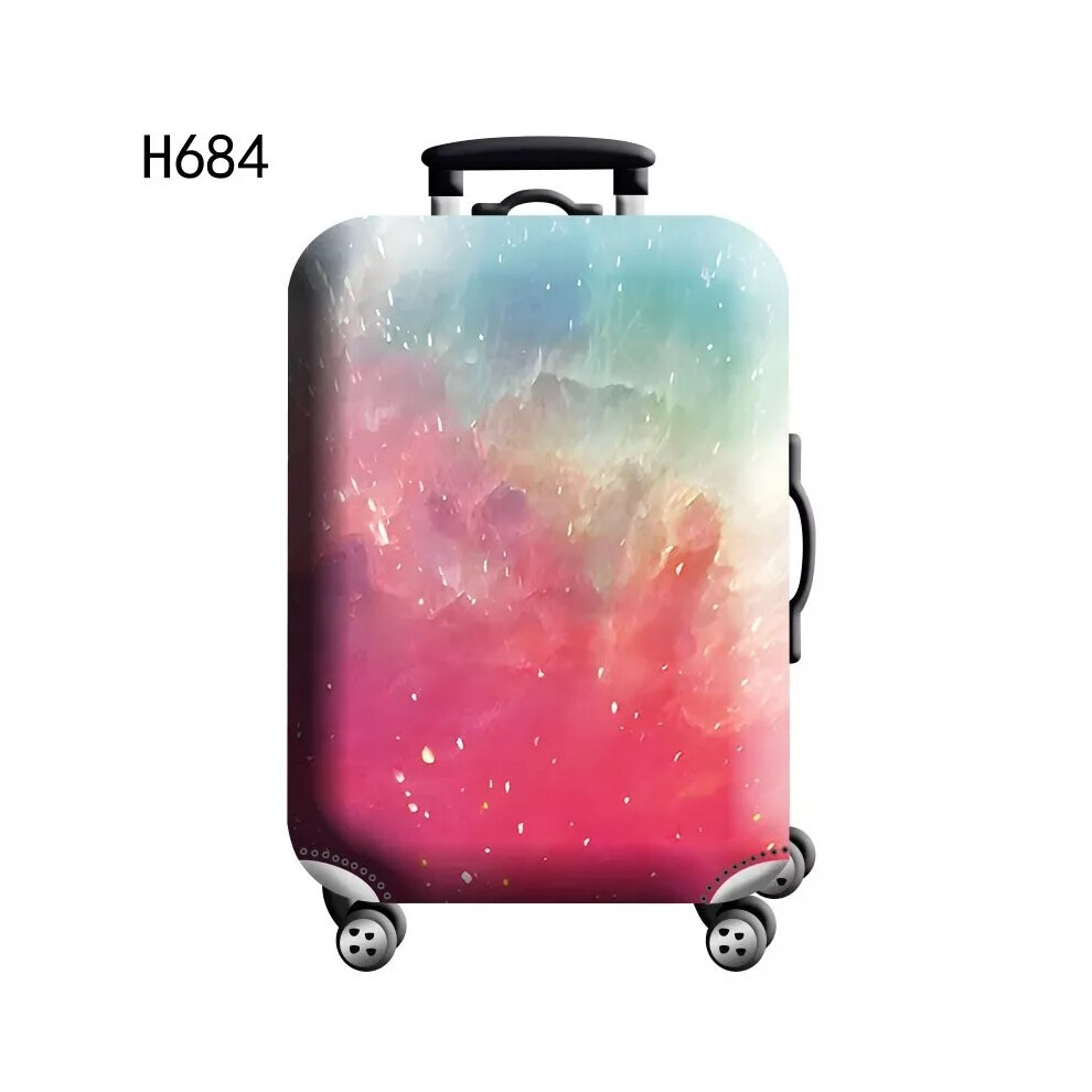(S (18-21 inch), H684) UK Travel Trolley Case Cover Protector Suitcase Luggage Storage Cover Elastic