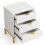 Tribesigns Tribesigns Modern Nightstand, 65.5 cm Bedside Table with 3 Drawers 9