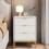 Tribesigns Tribesigns Modern Nightstand, 65.5 cm Bedside Table with 3 Drawers 3